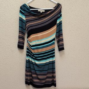 LOFT Striped Multicolor Dress